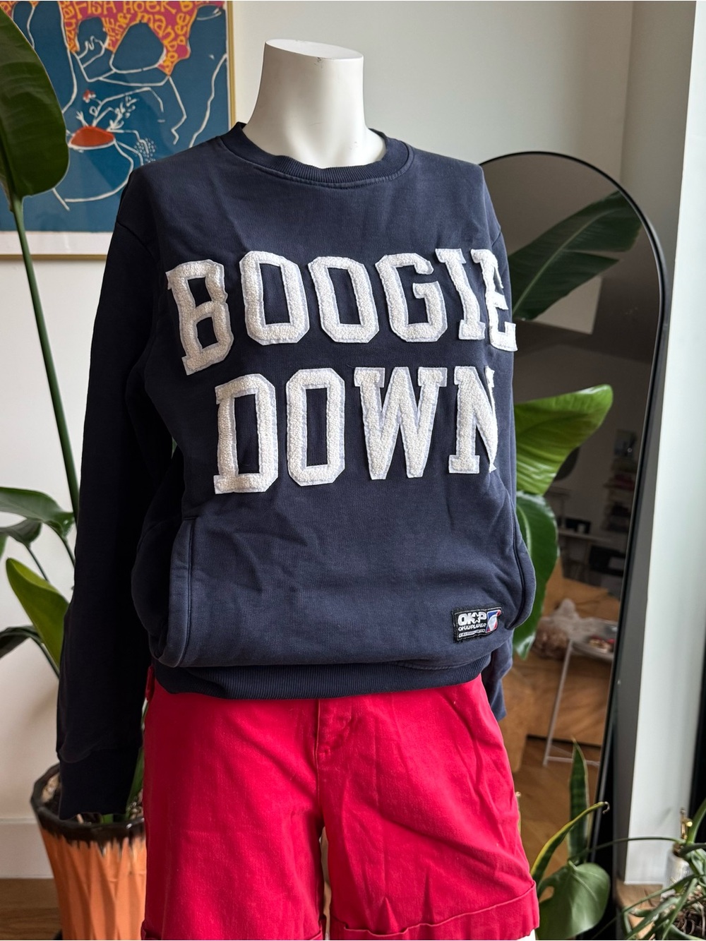 Navy 'Boogie Down' Crewneck Sweatshirt